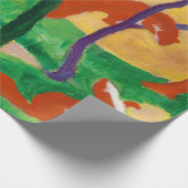 Weasels on Play von Franz Marc Geschenkpapier (Ecke)