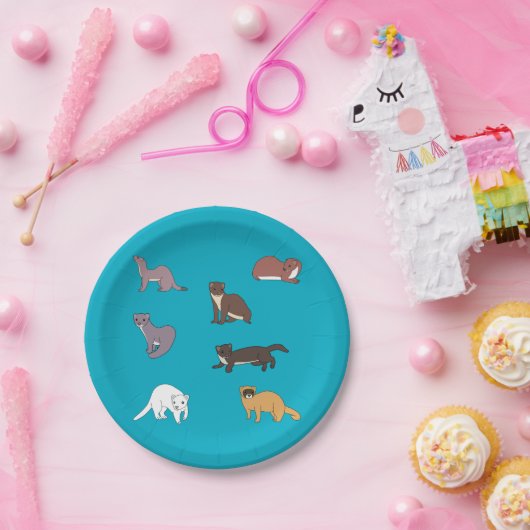 Weasels Pappteller (Party)