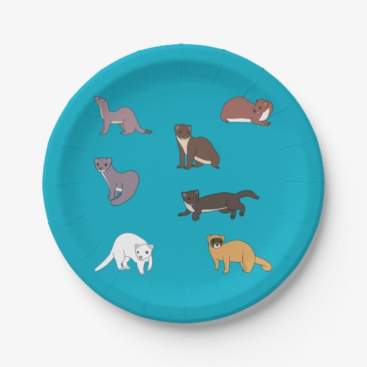 Weasels Pappteller (Vorderseite)