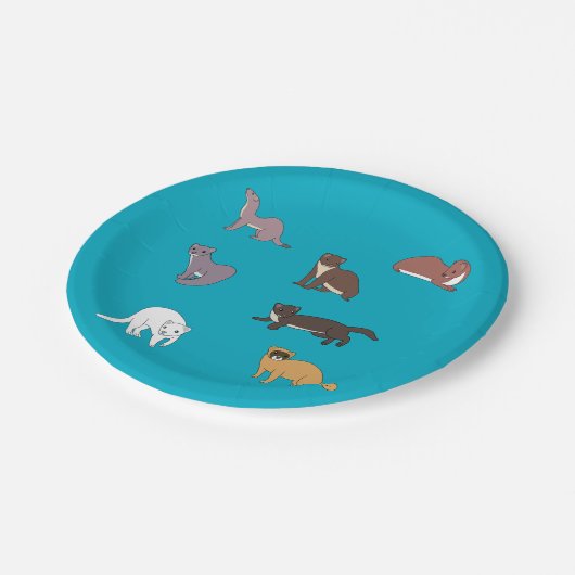 Weasels Pappteller (Schrägansicht)