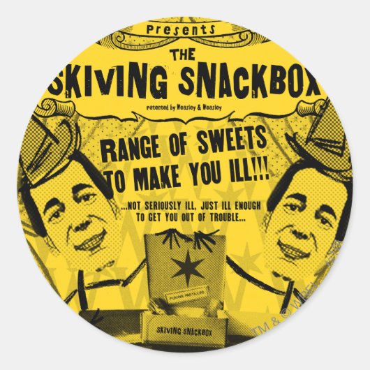 Weasley und Weasley Products Runder Aufkleber (Vorderseite)