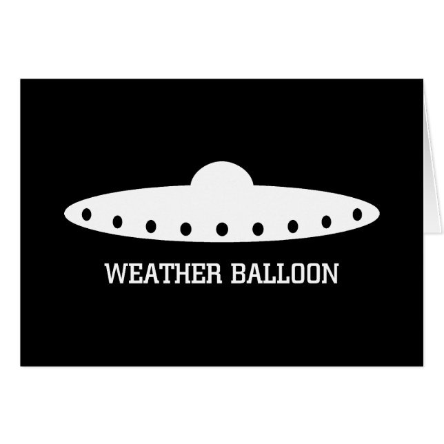 Weather Balloon UFO (Vorderseite (Horizontal))