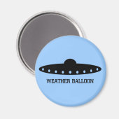 Weather Balloon UFO Magnet (Vorderseite/Rückseite)