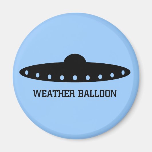 Weather Balloon UFO Magnet (Vorne)