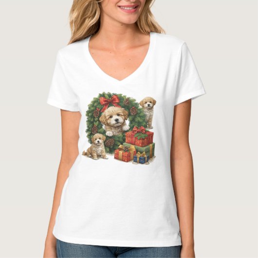 Weather Dog Christmas T-Shirt (Vorderseite)