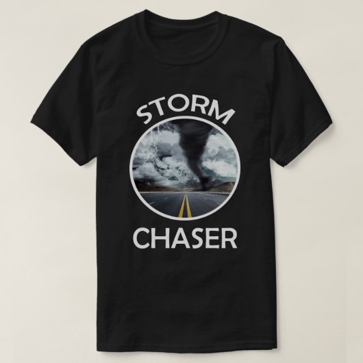 Weather Storm Tornado Hurricane Chaser T-Shirt (Design vorne)