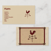 Weather Vane Business Card Visitenkarte (Vorne/Hinten)