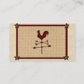 Weather Vane Business Card Visitenkarte (Rückseite)