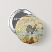 Weather Vane Rooster Button (Vorne & Hinten)