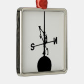 Weather Vane Silbernes Ornament (Rechts)