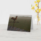 Weathercock Karte (Gelbe Blume)