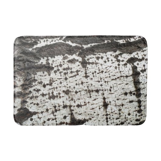 Weathered birch trunk badematte (Vorderseite)
