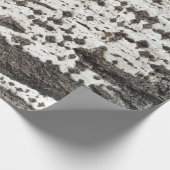 Weathered birch trunk geschenkpapier (Ecke)