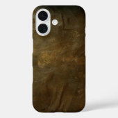 Weathered Brown Leather Case-Mate iPhone Hülle (Rückseite)