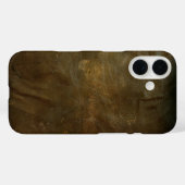Weathered Brown Leather Case-Mate iPhone Hülle (Rückseite (Horizontal))