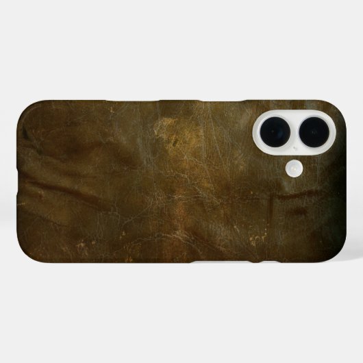 Weathered Brown Leather Case-Mate iPhone Hülle (Rückseite (Horizontal))