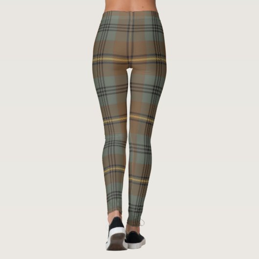 Weathered Johnstone Tartan Kariert Pattern Leggings (Rückseite)