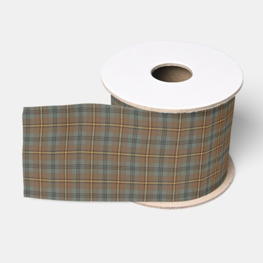 Weathered Johnstone Tartan Kariert Ripsband (Spule)