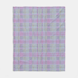 Weathered Lavender Plaid Fleecedecke