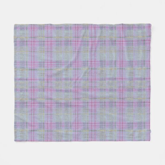 Weathered Lavender Plaid Fleecedecke (Vorderseite (Horizontal))