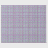  Weathered Lavender Plaid  Geschenkpapier (Flach)