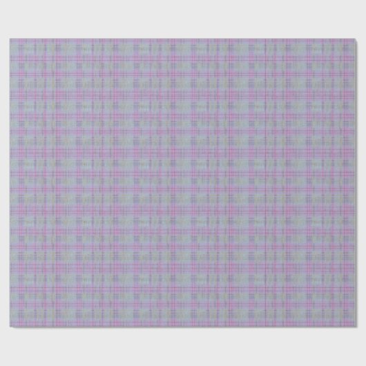  Weathered Lavender Plaid  Geschenkpapier (Flach)