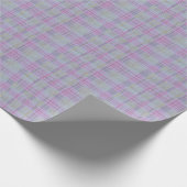  Weathered Lavender Plaid  Geschenkpapier (Ecke)