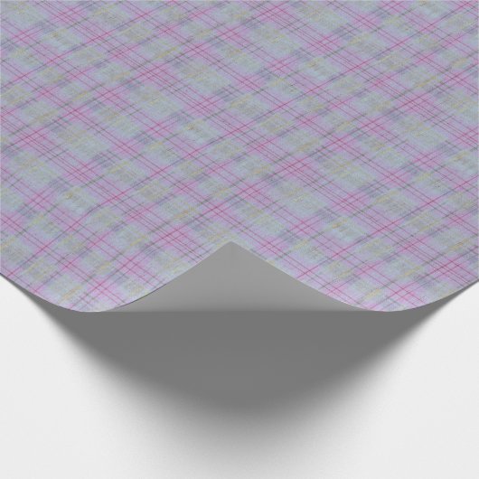  Weathered Lavender Plaid  Geschenkpapier (Ecke)