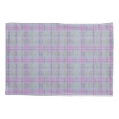 Weathered Lavender Plaid Harmony  Kissenbezug (Rückseite-Links)