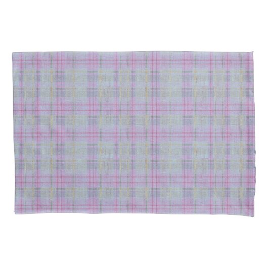 Weathered Lavender Plaid Harmony  Kissenbezug (Vorderseite-Links)