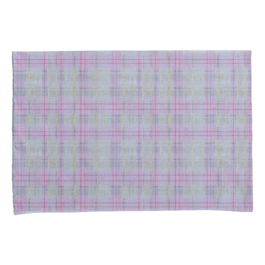 Weathered Lavender Plaid Harmony  Kissenbezug (Vorderseite-Rechts)