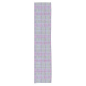 Weathered Lavender Plaid Harmony  Kurzer Tischläufer (Vorderseite)