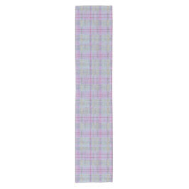Weathered Lavender Plaid Harmony  Kurzer Tischläufer