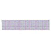 Weathered Lavender Plaid Harmony  Kurzer Tischläufer (Horizontal)