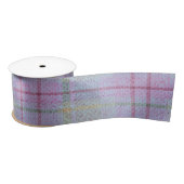  Weathered Lavender Plaid  Satinband (Spule)