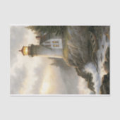 Weathered Lighthouse At Dusk Decoupage Seidenpapier (Vorderseite)