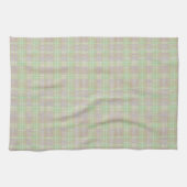 Weathered Neutral Sage Plaid Geschirrtuch (Horizontal)