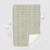 Weathered Neutral Sage Plaid Golfhandtuch (Insitu)