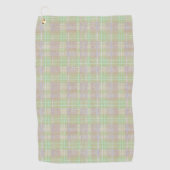 Weathered Neutral Sage Plaid Golfhandtuch (Vorderseite)