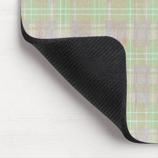 Weathered Neutral Sage Plaid Mousepad (Ecke)