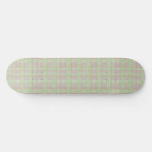 Weathered Neutral Sage Plaid Skateboard (Horizontal)