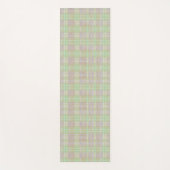 Weathered Neutral Sage Plaid Yogamatte (Vorderseite)