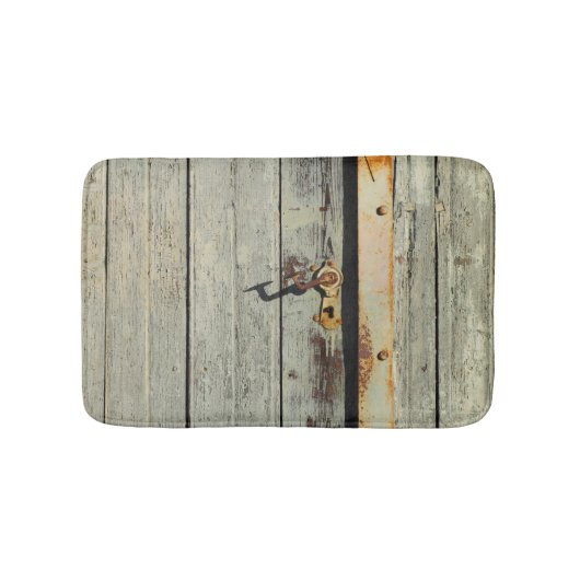 Weathered Rusty Door Handle Badematte (Vorderseite)