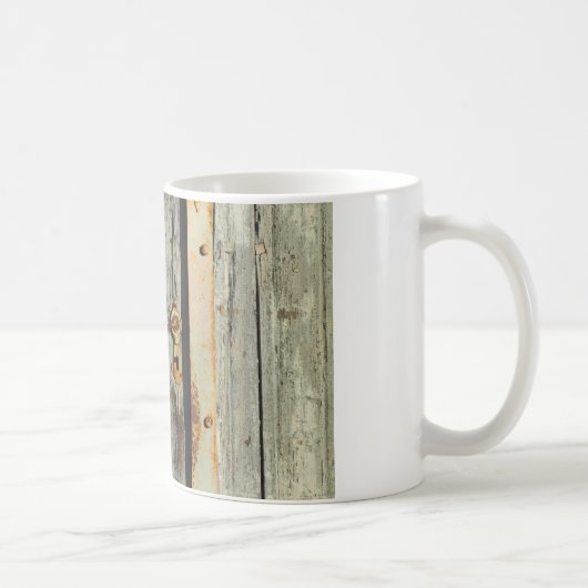 Weathered Rusty Door Handle Kaffeetasse (Rechts)