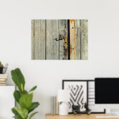 Weathered Rusty Door Handle Poster (Heimbüro)
