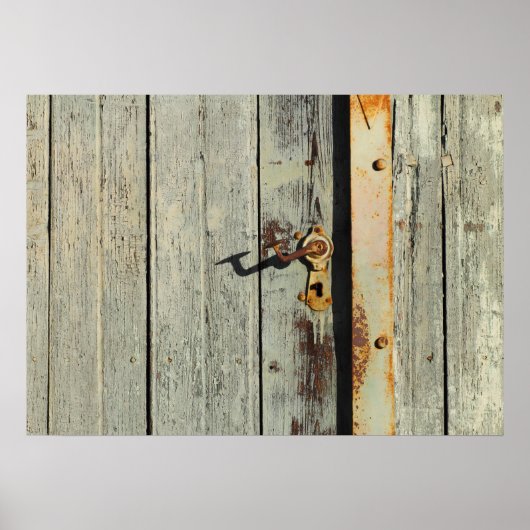 Weathered Rusty Door Handle Poster (Vorne)