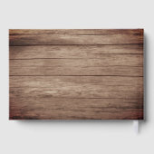 Weathered Wood Barrel - Baby Blue Blume Gästebuch (Rückseite)