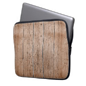 Weathered Wood Laptopschutzhülle (Vorderseite Links)
