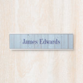 Weathered Wood like Texture Name Tellers Schreibti Türschild (Vorderseite )