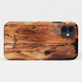 Weathered Wood Siding, Name Case-Mate iPhone Hülle (Rückseite (Horizontal))